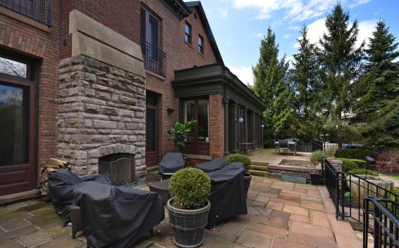 20 Elm Avenue - Exterior Deck Fireplace