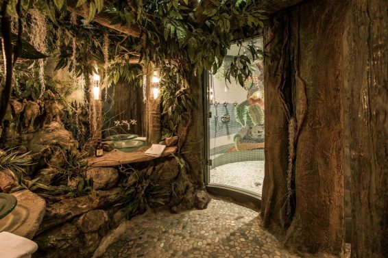 Rainforest Bathroom Entry.