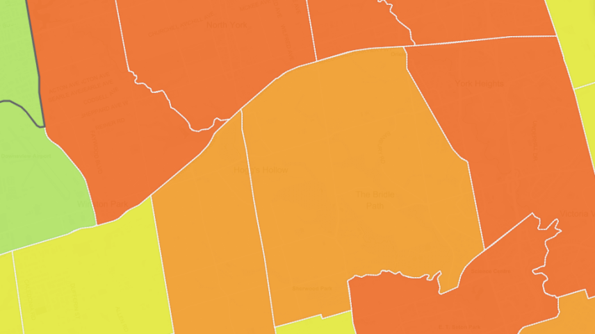 Toronto Real Estate Prices Map Detached